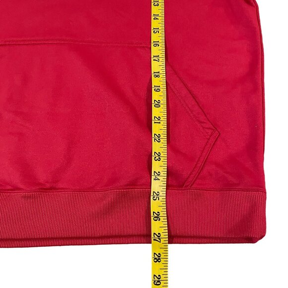 Under Armour Dayton Flyers Hoodie Men's Size Medium Red Sweatshirt - Picture 4 of 5